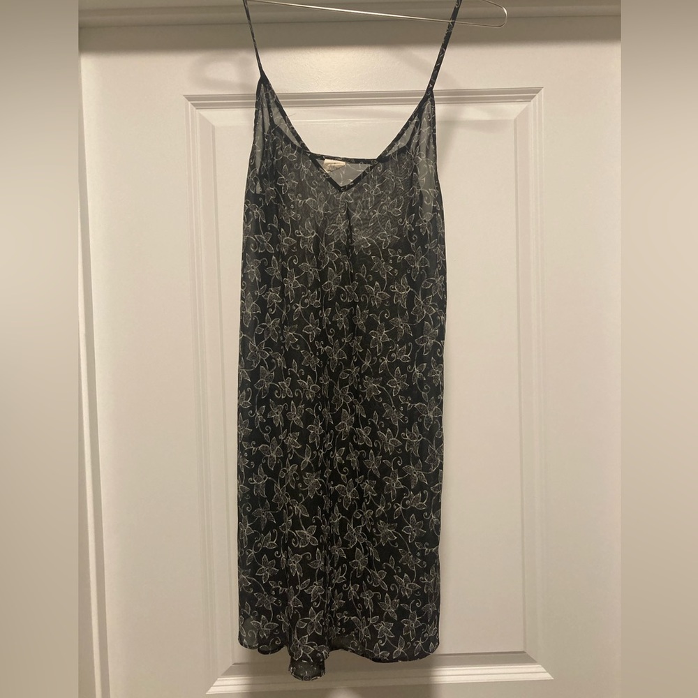 Calvin Klein Sheer Floral slip dress